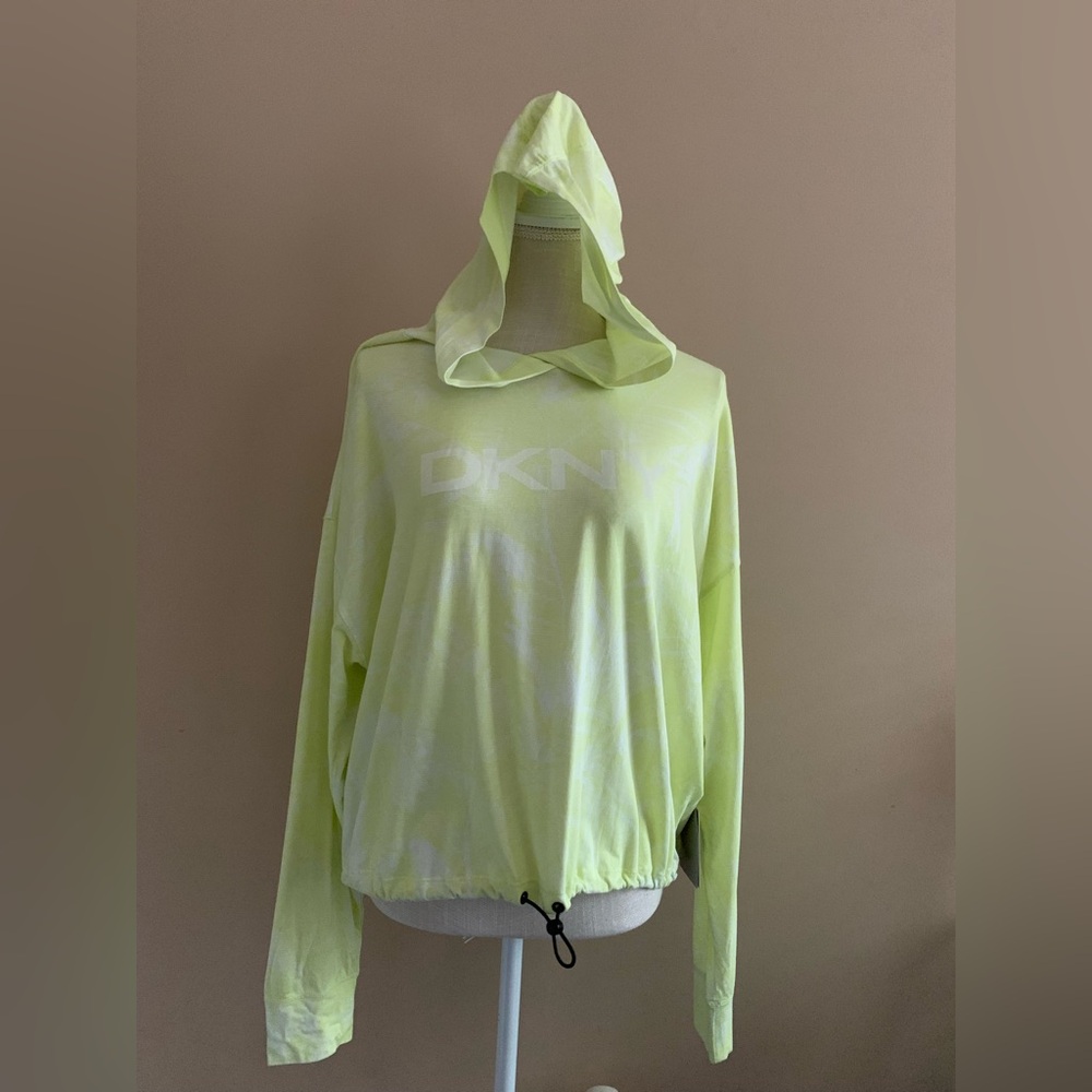 DKNY Hooded Shirt with Drawstring